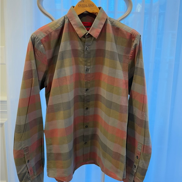 HUGO Other - HUGO Multicolor Checkered Men's Shirt